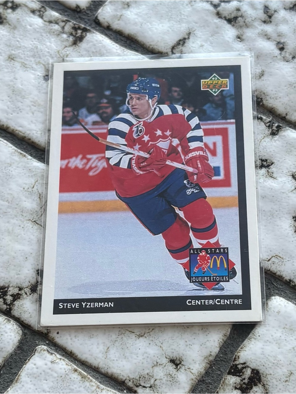 Steve Yzerman NHL All-Star Hockey Card